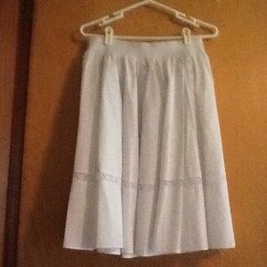 White Square Dance Skirt